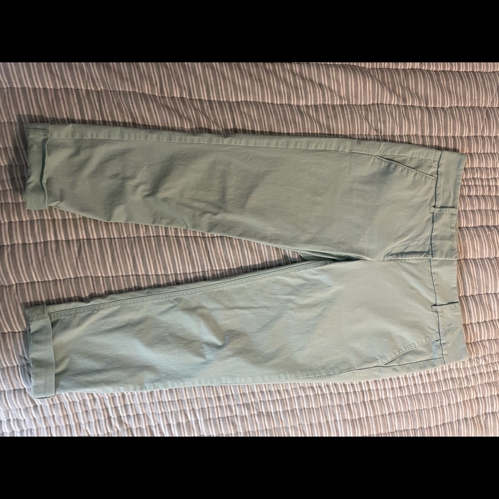 Loft mint cropped pants